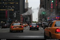 Photo by elki | New York  cabs, yellow cabs, steam